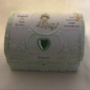 Precious Moments August Keepsake Box